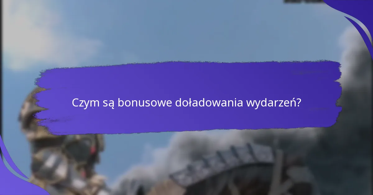 Jak mogę uzyskać dostęp do bonusowych doładowań wydarzeń?