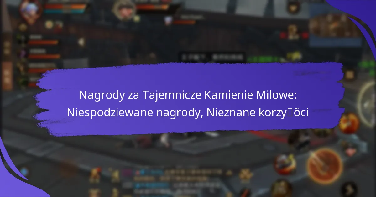 Nagrody za Tajemnicze Kamienie Milowe: Niespodziewane nagrody, Nieznane korzyści