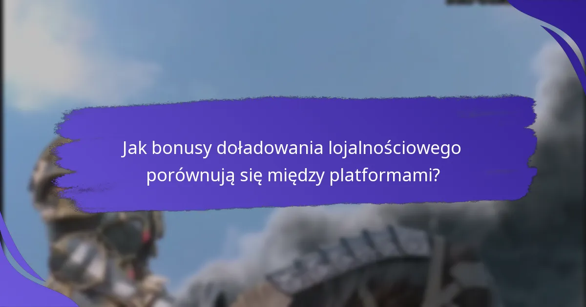 Jakie rodzaje nagród są dostępne w ramach bonusów doładowania lojalnościowego?