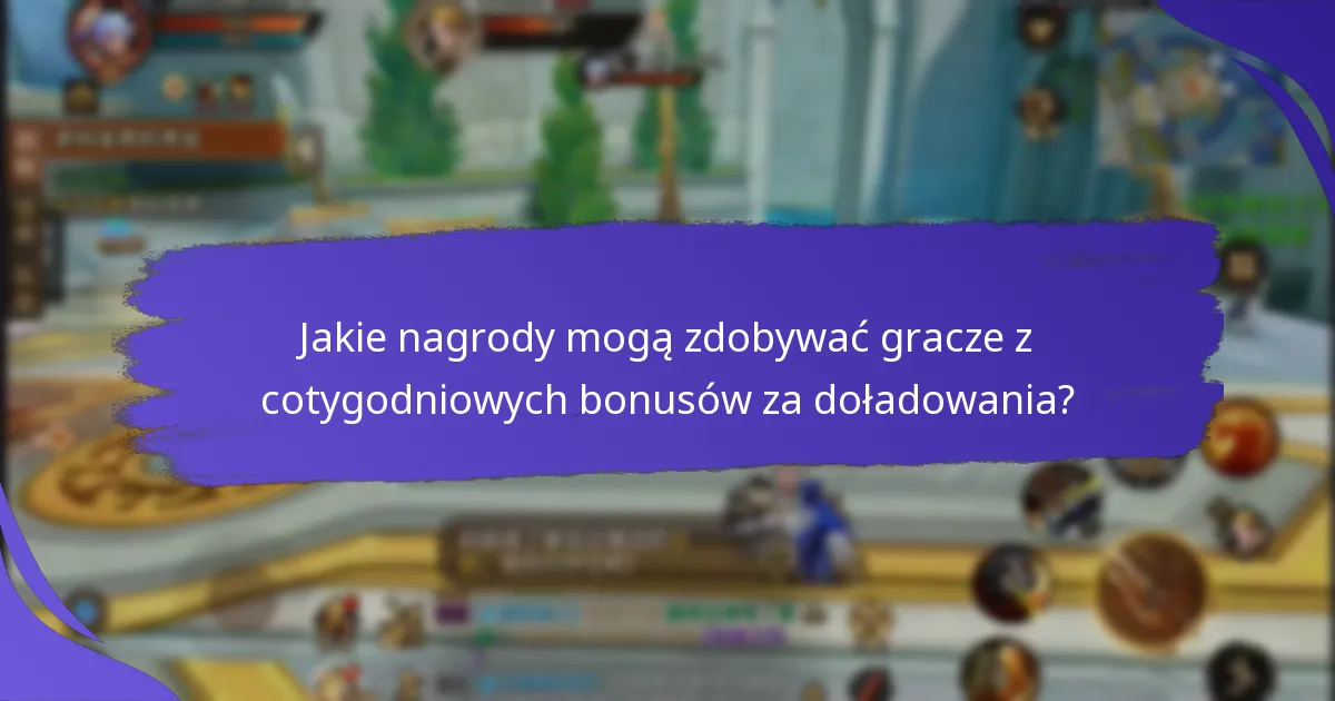 Jakie są kroki, aby uczestniczyć w cotygodniowych bonusach za doładowania?