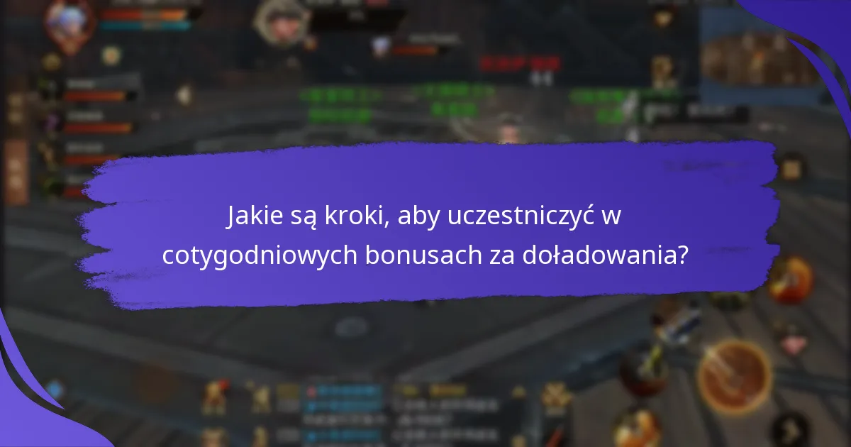 Jakie są potencjalne ryzyka lub ograniczenia cotygodniowych bonusów za doładowania?