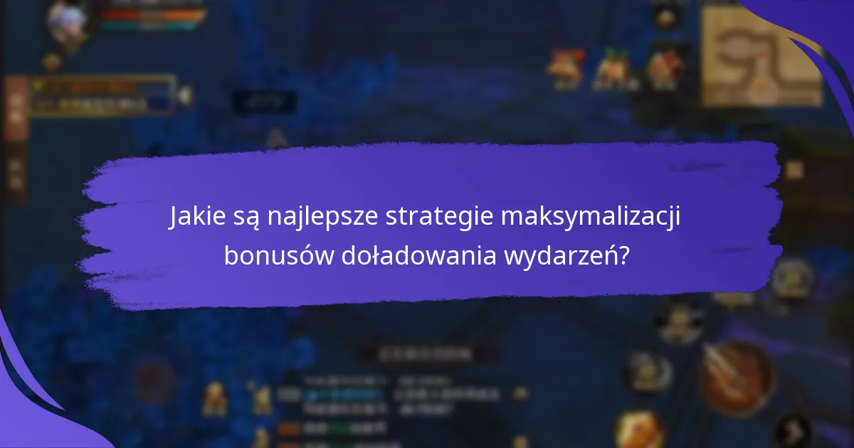 Jakie są najlepsze strategie maksymalizacji bonusów doładowania wydarzeń?