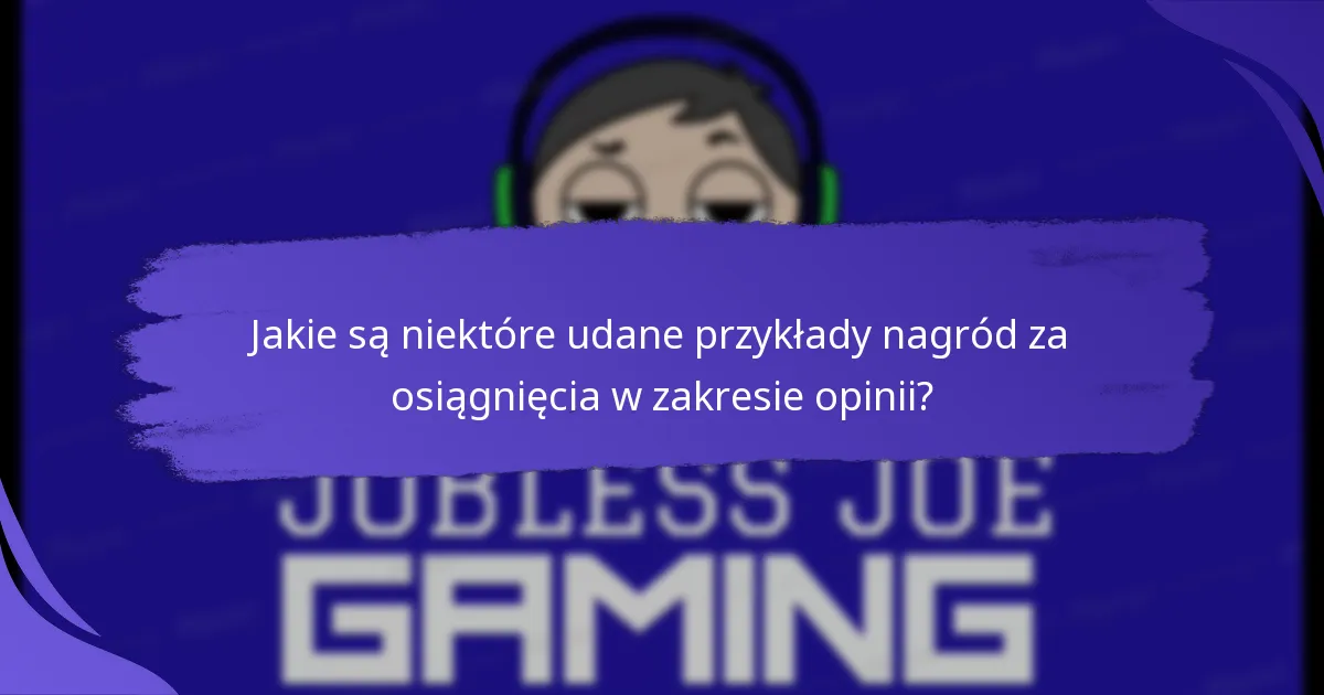 Jakie są potencjalne wyzwania związane z nagrodami za osiągnięcia w zakresie opinii?